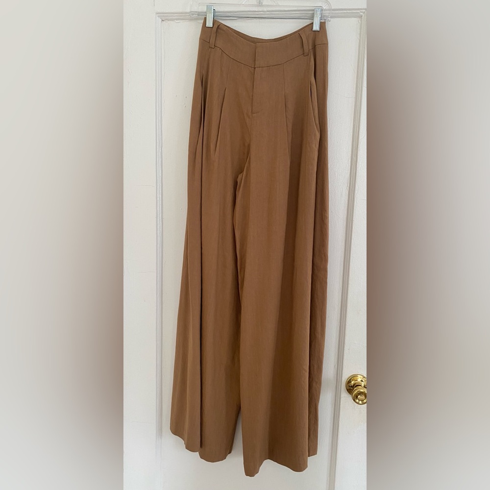 Alice + Olivia Linen Wide Leg Pant Sample